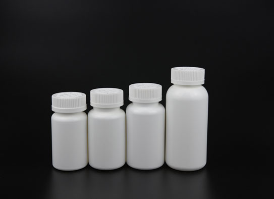 HDPE Solid White Plastic Bottiglia a pillola con CRC Child Cap