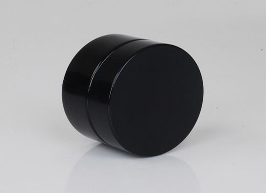 Anti-UV Solid Black Glass Cream Jar